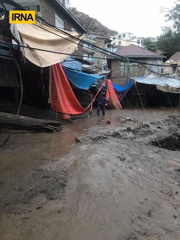 سیل در منطقه امامزاده داوود تهران با ۸ مصدوم و ۲ فوتی +عکس