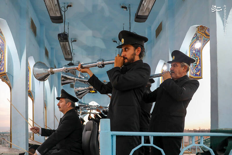 عکس/ آخرین نقاره نوازی حرم رضوی در آستانه محرم