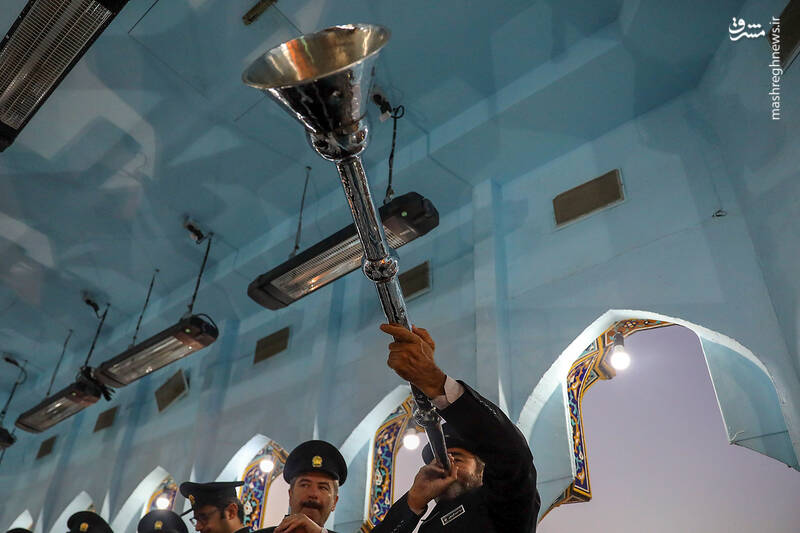 عکس/ آخرین نقاره نوازی حرم رضوی در آستانه محرم