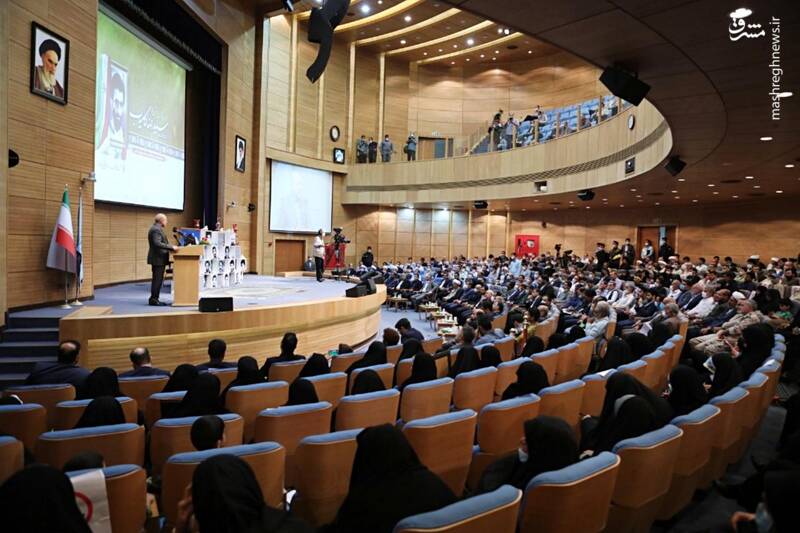 عکس/ حضور قالیباف در مراسم گرامیداشت شهید کامیاب