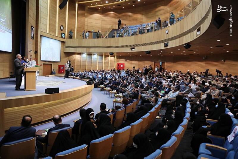 عکس/ حضور قالیباف در مراسم گرامیداشت شهید کامیاب