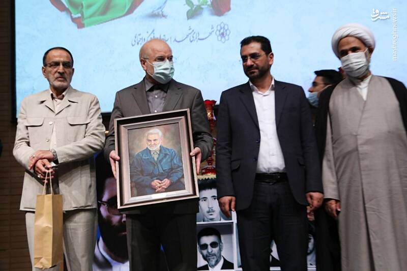 عکس/ حضور قالیباف در مراسم گرامیداشت شهید کامیاب