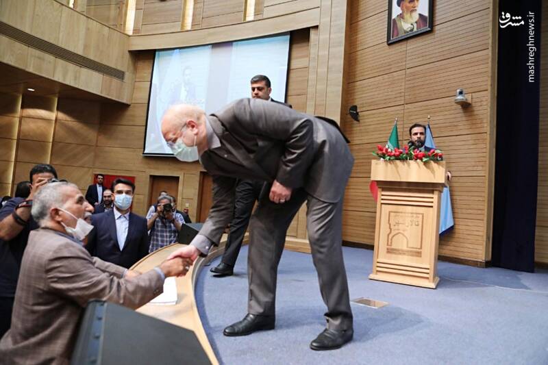 عکس/ حضور قالیباف در مراسم گرامیداشت شهید کامیاب