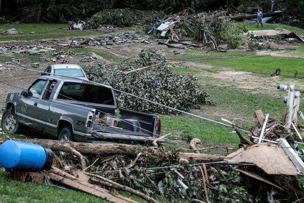 تلفات سیل کنتاکی آمریکا به ۲۵ نفر رسید+عکس