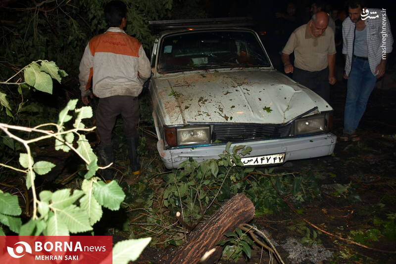 عکس/ اراک بعد از طوفان