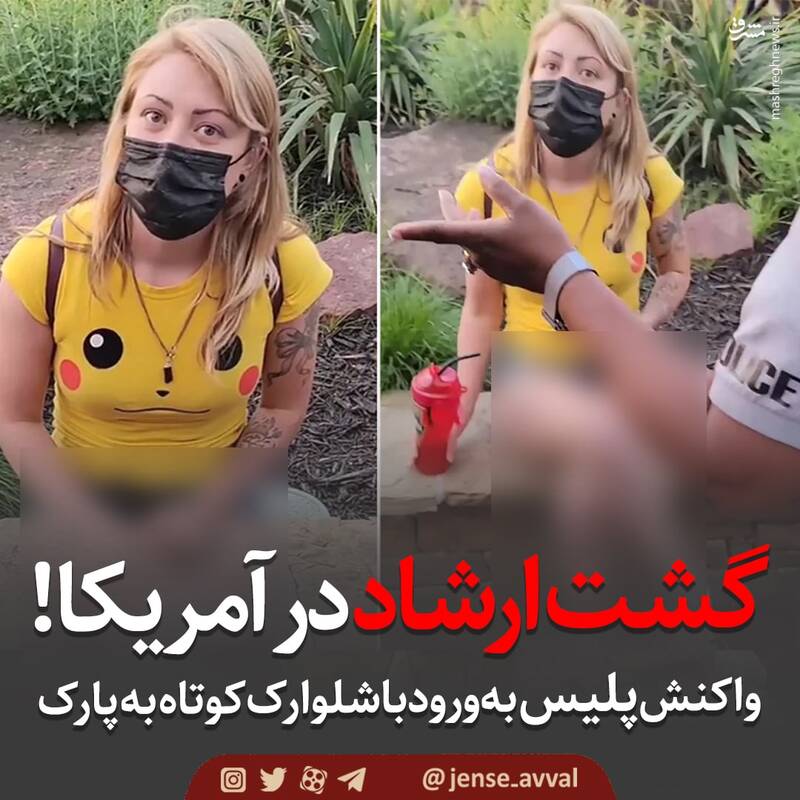 گشت ارشاد در آمریکا!+ عکس