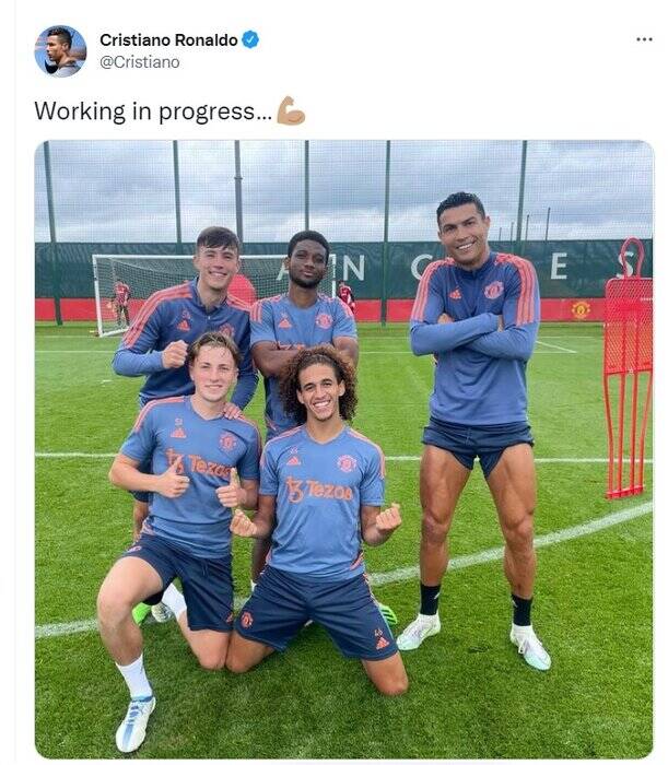 رونالدو به اردوی منچستریونایتد برگشت