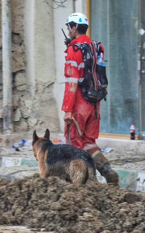 چرا بالگرد رئیس جمهور در باغ گردو فرود آمد؟/عکس های این جهادگر داوطلب ضد شایعه است +تصاویر