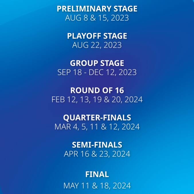 زمان برگزاری لیگ قهرمانان آسیا