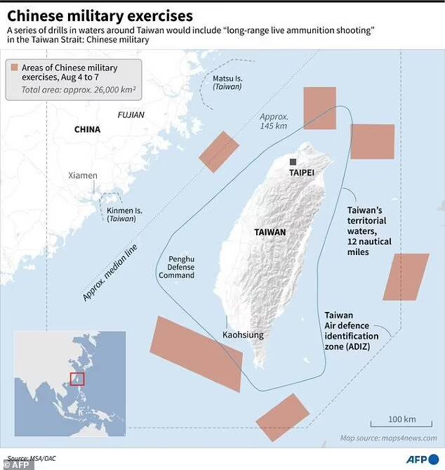 آغاز بزرگترین رزمایش چین در نزدیکی تایوان +فیلم