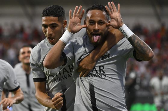 پاری سن ژرمن فصل را کوبنده آغاز کرد ؛ هت تریک نیمار و دبل مسی