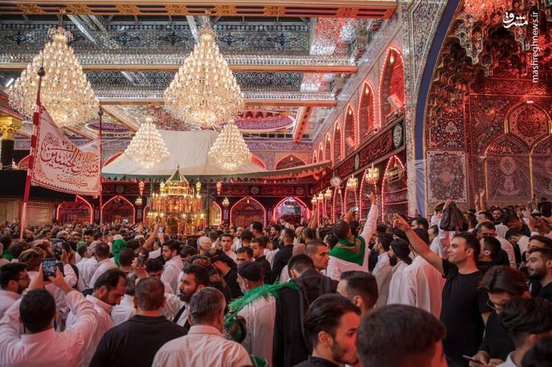 عکس/ کربلا مملو از عزاداران حسینی