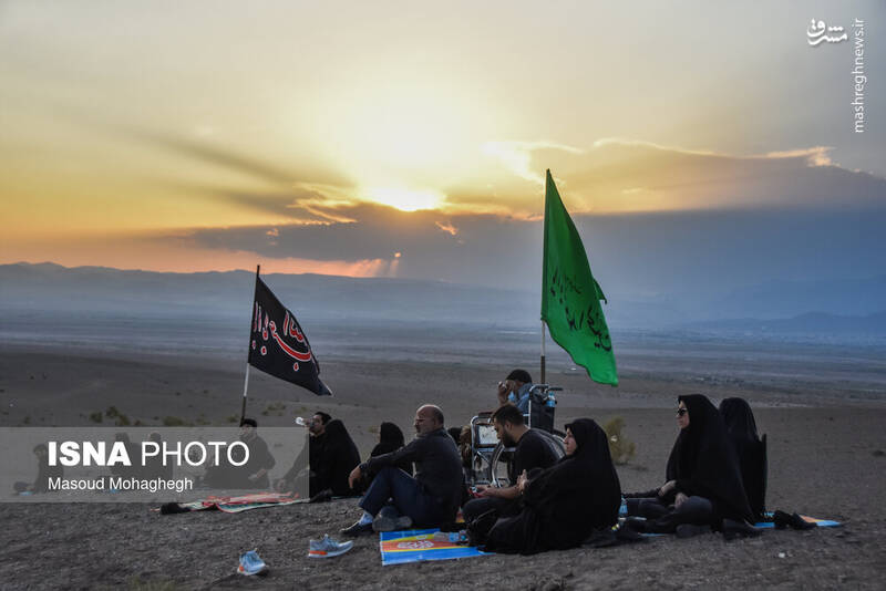 عکس/ عزاداری ایام محرم در کویر خوریان سمنان