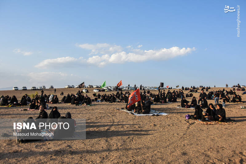 عکس/ عزاداری ایام محرم در کویر خوریان سمنان