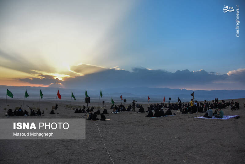 عکس/ عزاداری ایام محرم در کویر خوریان سمنان