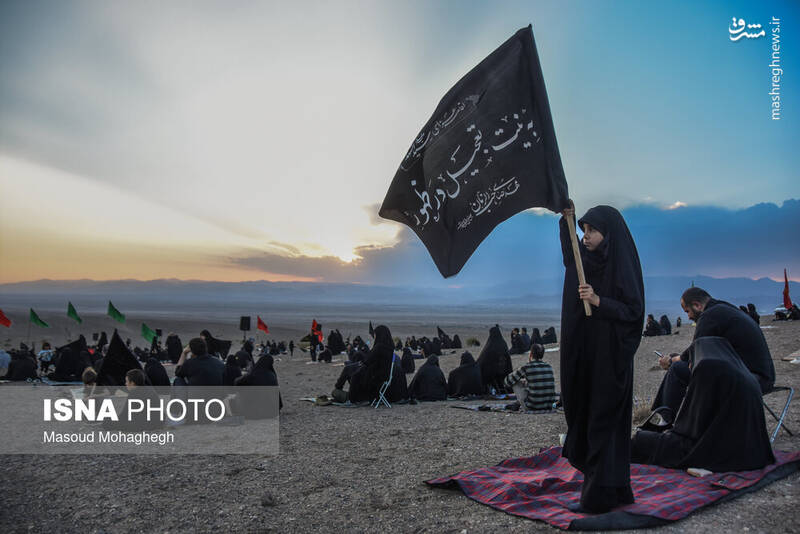 عکس/ عزاداری ایام محرم در کویر خوریان سمنان