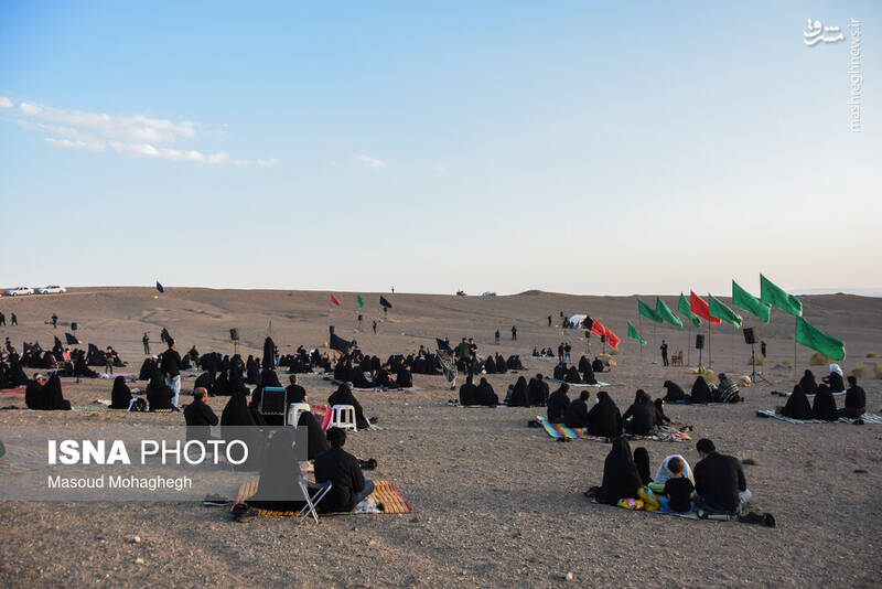 عکس/ عزاداری ایام محرم در کویر خوریان سمنان