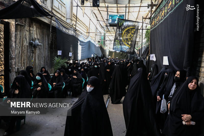 عکس/ عزاداری تاسوعای حسینی در خانه سیدها