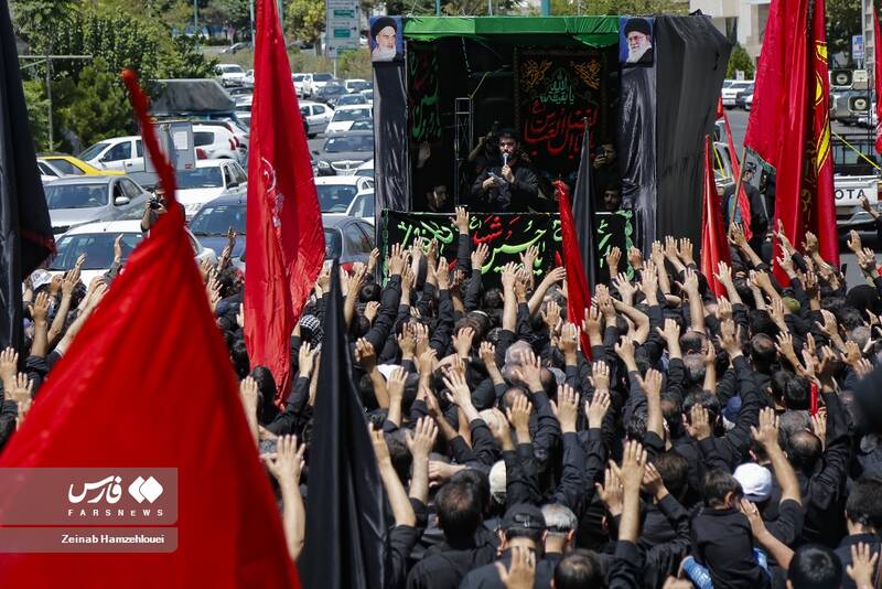 ایران در غم و ماتم سیدالشهدا(ع) / تشییع پیکر شهید بیسر در روز عاشورا +عکس و فیلم