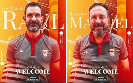 دو مربی اسپانیایی به باشگاه فولاد خوزستان پیوستند