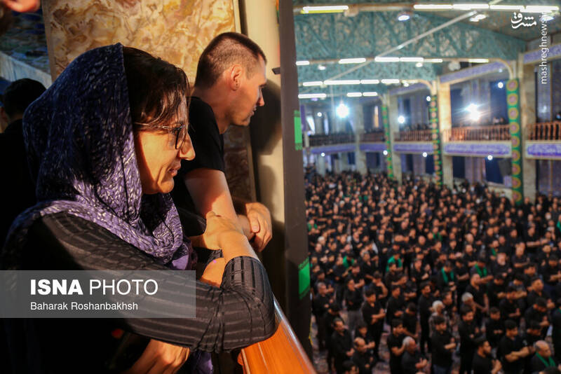 عکس/ حضور گردشگران خارجی در آیینهای محرم یزد