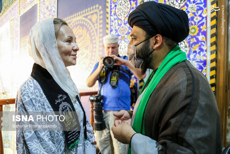 عکس/ حضور گردشگران خارجی در آیینهای محرم یزد