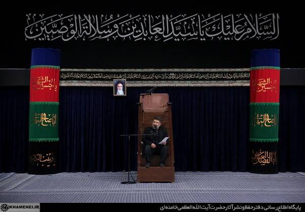 مراسم عزاداری شب شهادت حضرت امام سجاد (ع) با حضور رهبر انقلاب + عکس 23