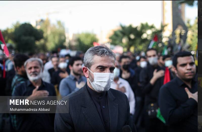 عکس/ حضور علی باقری کنی در اجتماع «ضد صهیونیستی»