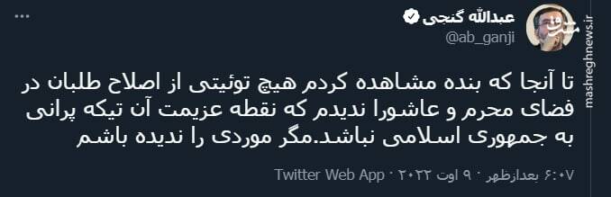 فرصت طلبی اصلاح طلبان برای تیکه پرانی به جمهوری اسلامی در عاشورا