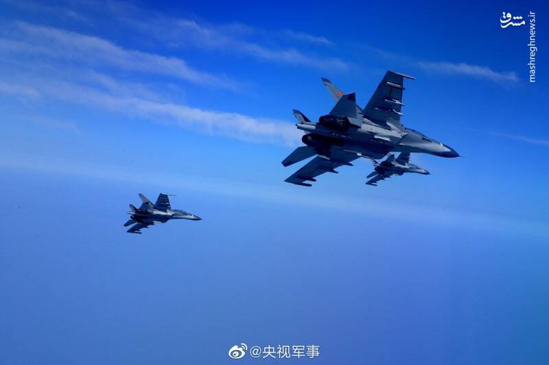 عکس/ تمرینات حمله به تایوان توسط نیروی هوایی چین