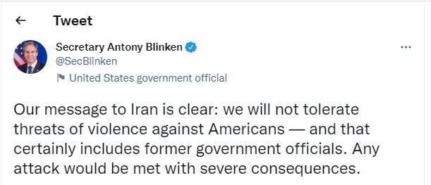 تکرار ادعای ضدایرانی آمریکا از سوی «بلینکن»