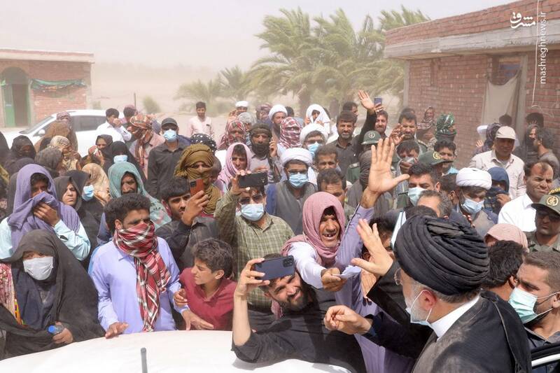 طوفان شن هم سد راه رئیسی نشد