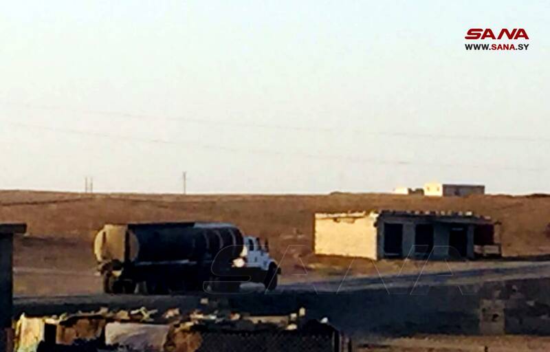 تداوم نفت دزدی آمریکا در سوریه+عکس