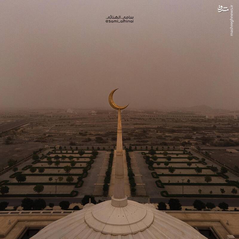 عکس/ گرد و غبار در آسمان عمان