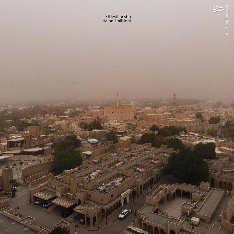 عکس/ گرد و غبار در آسمان عمان