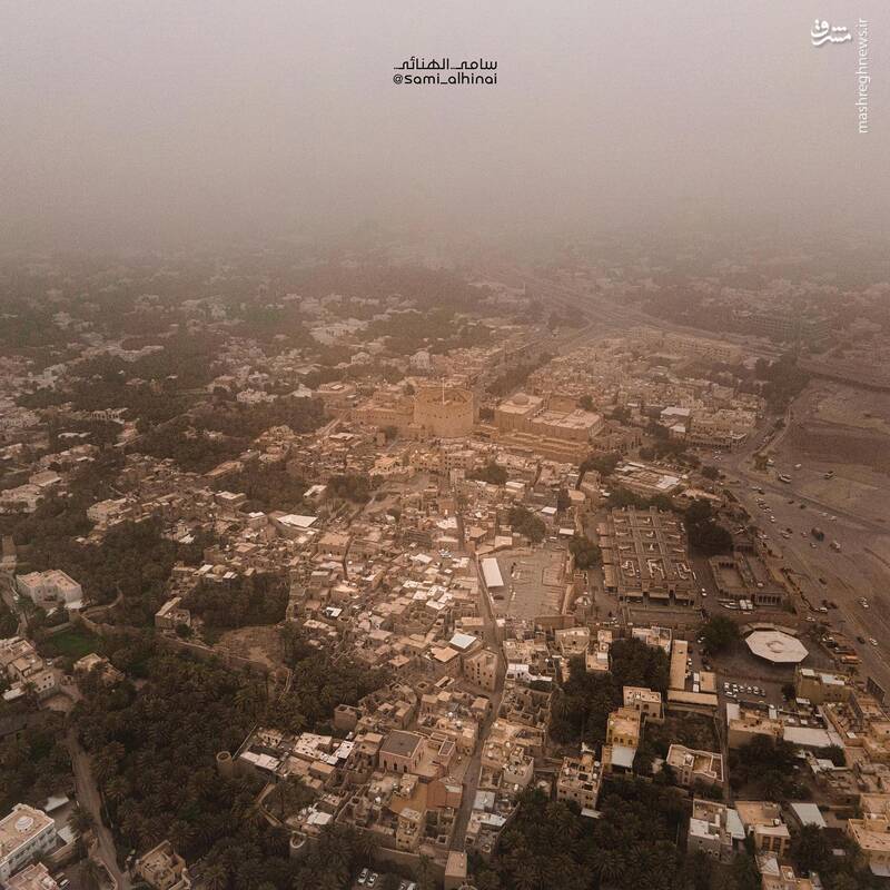 عکس/ گرد و غبار در آسمان عمان