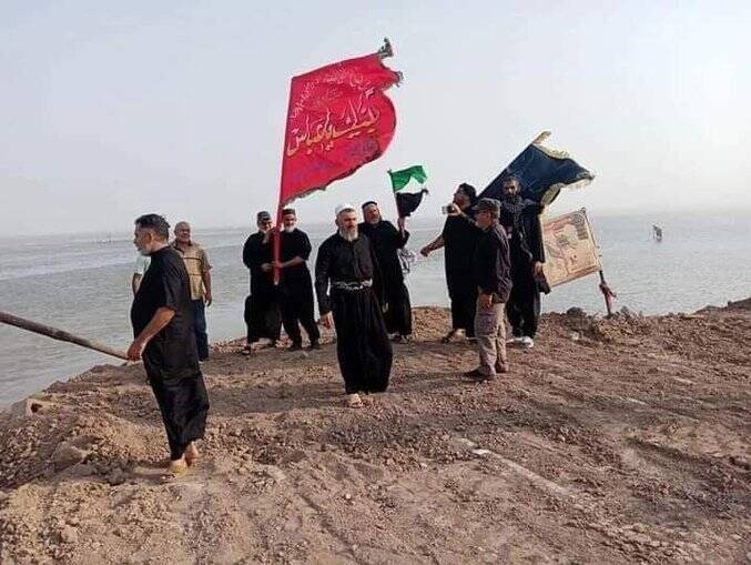 آغاز پیادهروی اربعین 1444 در عراق +فیلم