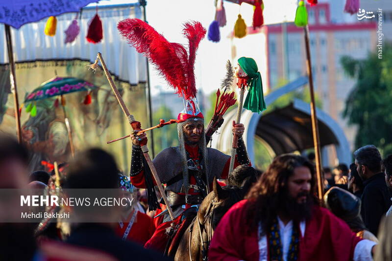 عکس/ کاروان نمادین اسرای کربلا در قم