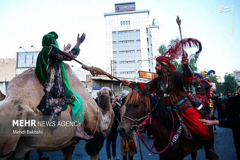 عکس/ کاروان نمادین اسرای کربلا در قم