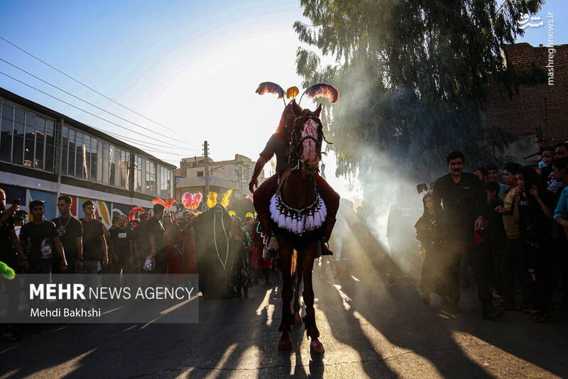 عکس/ کاروان نمادین اسرای کربلا در قم