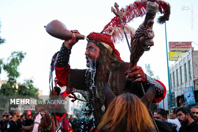 عکس/ کاروان نمادین اسرای کربلا در قم