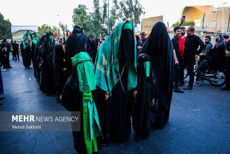 عکس/ کاروان نمادین اسرای کربلا در قم