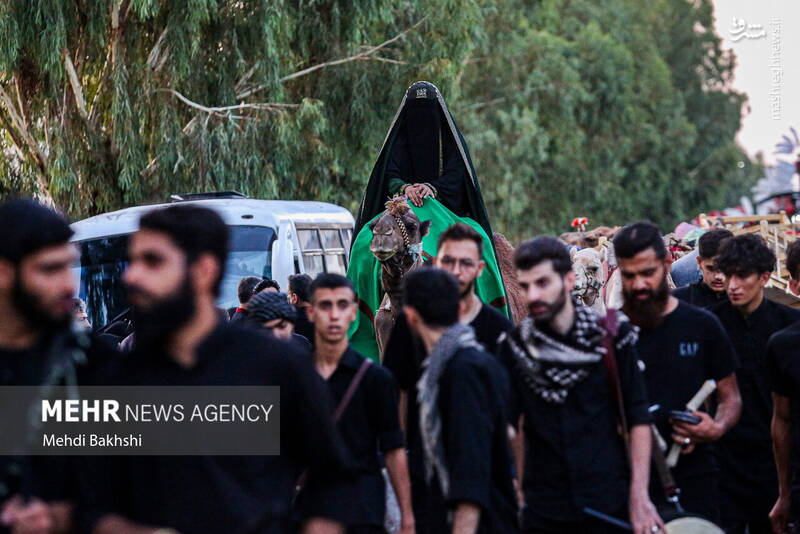 عکس/ کاروان نمادین اسرای کربلا در قم