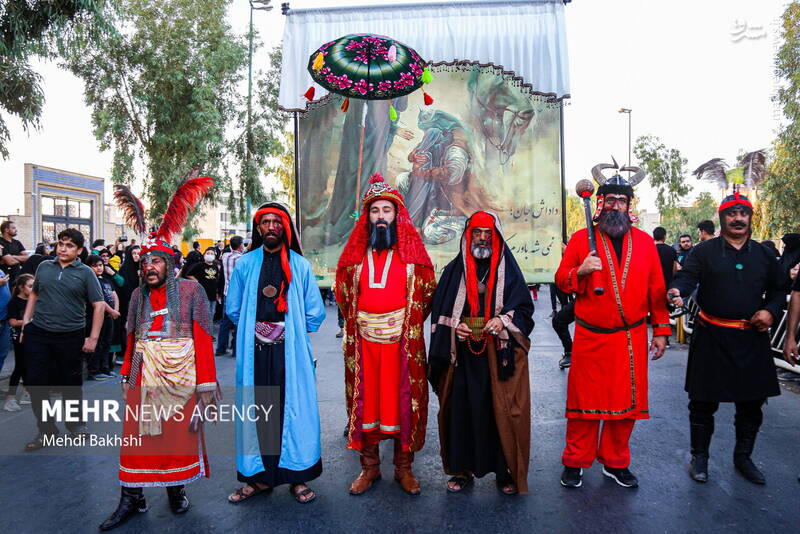 عکس/ کاروان نمادین اسرای کربلا در قم