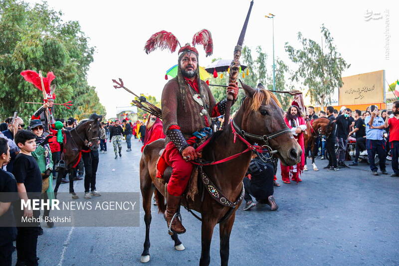 عکس/ کاروان نمادین اسرای کربلا در قم