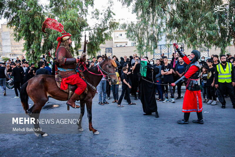 عکس/ کاروان نمادین اسرای کربلا در قم