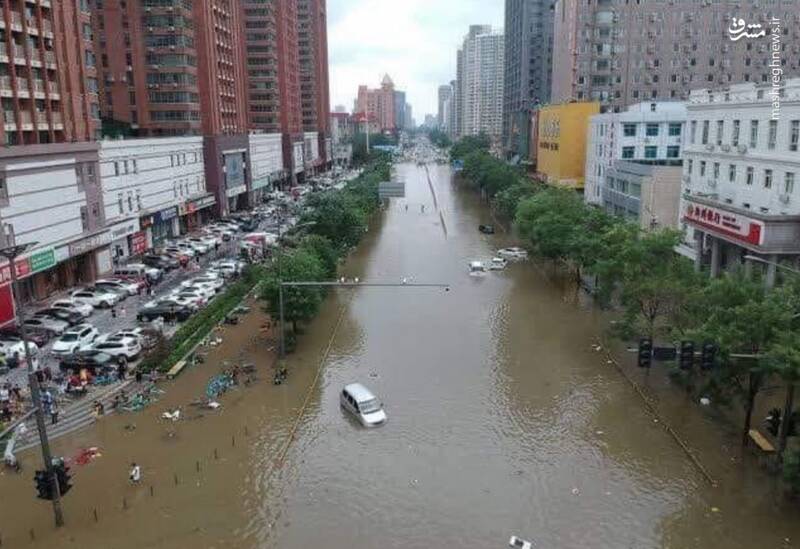 عکس/ ۲۳ کشته بر اثر سیل در غرب چین