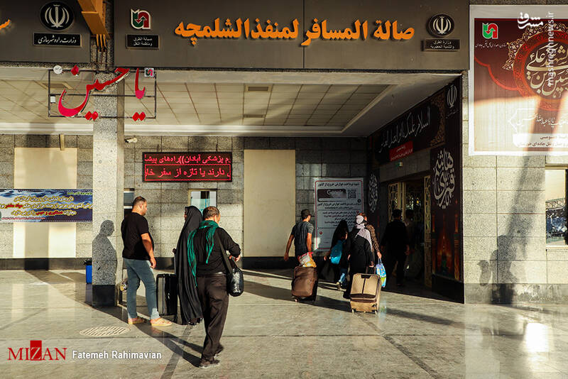 عکس/ استقبال از اربعین در مرز شلمچه