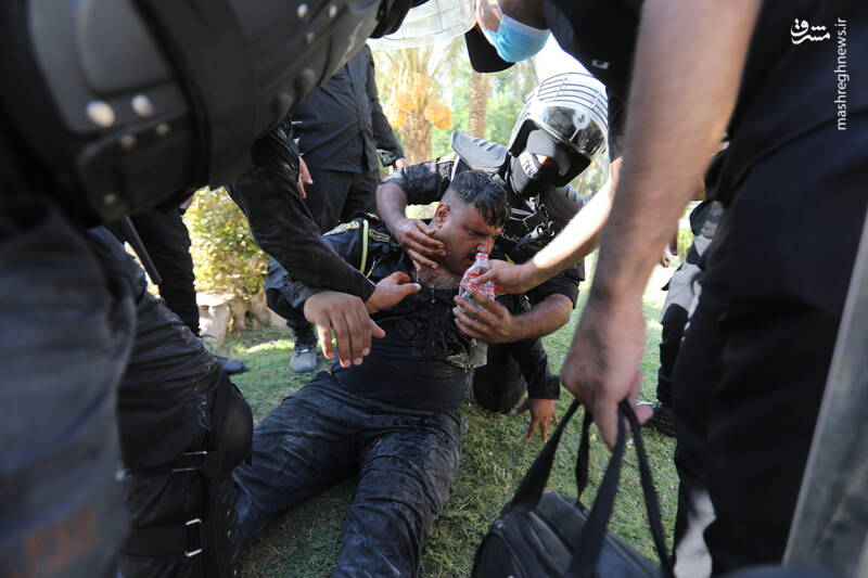 تصاویر جدید از هجوم صدریها به قصر جمهوری