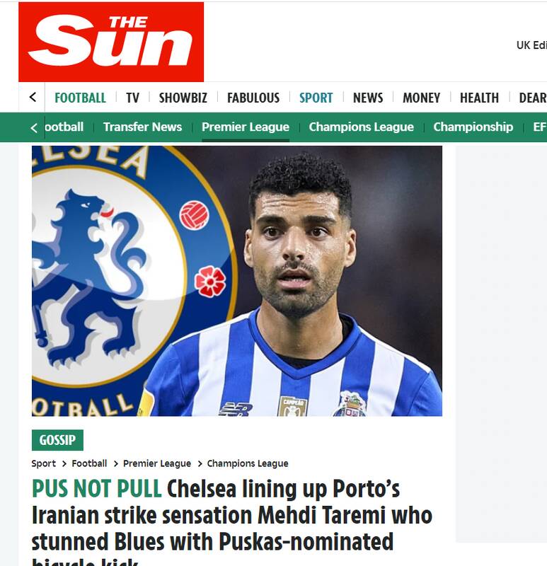 نشریه انگلیسی: چلسی آماده انتقال طارمی به لندن